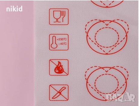 35 кръгли сърце армирана подложка силиконова форма за френски макарон сладки , снимка 2 - Форми - 44118551