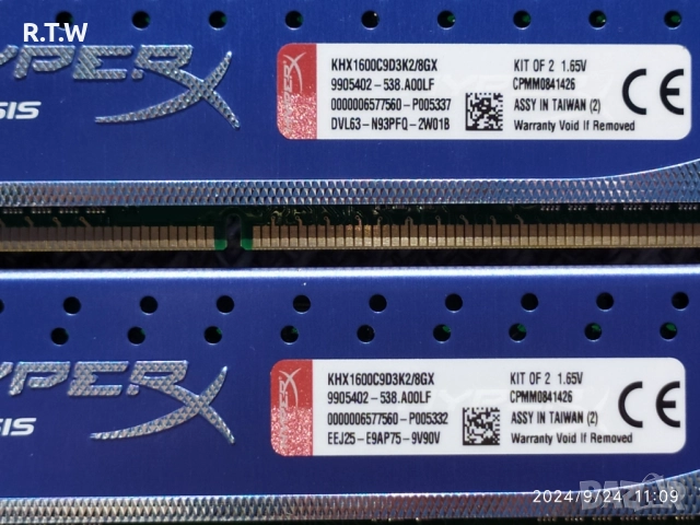 Комплект RAM памет 8GB (2x4GB) Kingston HyperX Genesis DDR3 1600MHz, снимка 2 - RAM памет - 51988345