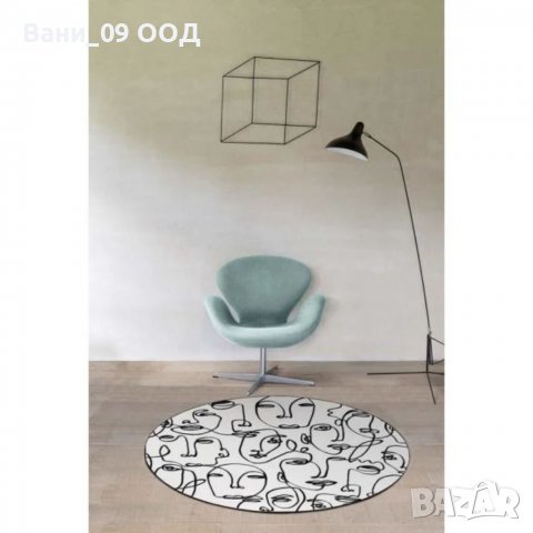 Луксозен абстрактен кръгъл килим, снимка 4 - Килими - 38491701