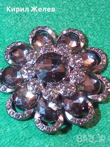КРИСТАЛНА СКЪПОЦЕННА АРТ БРОШКА - ЦВЕТЕ 20854
