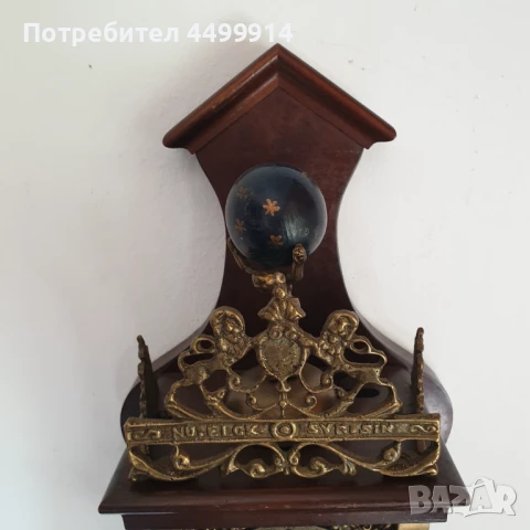 Холандски механичен стенен часовник, снимка 3 - Антикварни и старинни предмети - 50734861