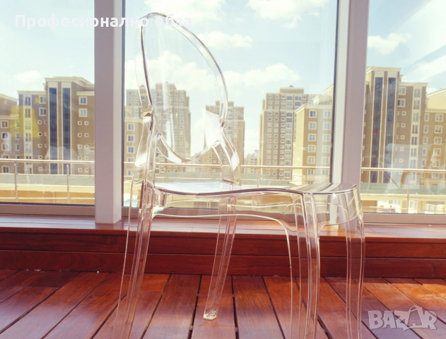 Столове прозрачни дизайнерски тип елизабет на склад, снимка 4 - Столове - 53589248