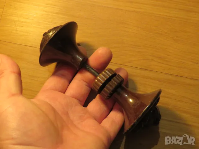 Старинна дръжка за врата с лъвска глава - Двустранна красота за твоя дом - Покажи класа и стил . , снимка 3 - Антикварни и старинни предмети - 49702741