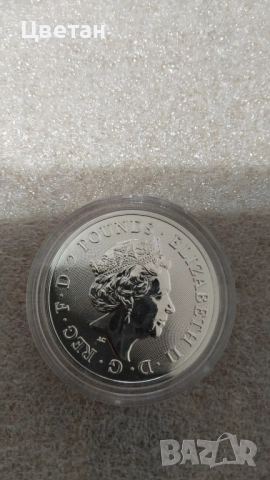 Сребърна монета,Ролинг Стоунс 2022г., снимка 2 - Нумизматика и бонистика - 52513339