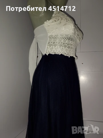 Маркова бутикова рокля уникат+подарък  блуза, снимка 3 - Рокли - 50812348