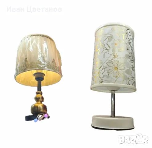 Нощна лампа - Класическа или модерна с флорални мотиви, снимка 2 - Настолни лампи - 48687728