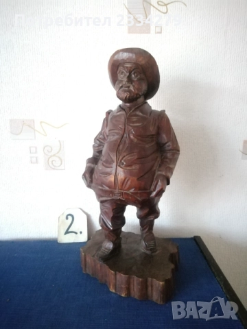 Стари статуи ръчна дърворезба от различни години, автори, държави, снимка 7 - Статуетки - 52544136