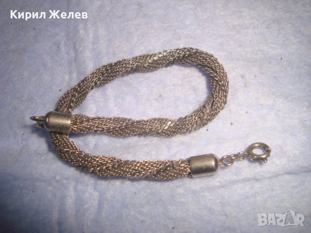 СТАРА СРЕБРИСТА ВИНТИДЖ СПИРАЛОВИДНА АРТ ПЛЕТКА ГРИВНА 72681, снимка 5 - Гривни - 37053137