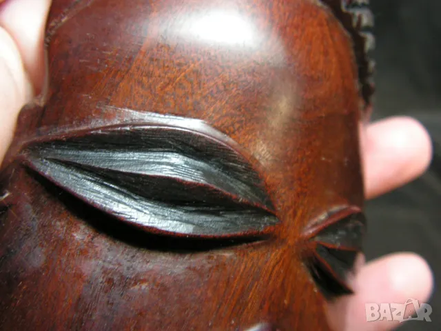 Дърворезба -  африканска женска глава с гривна от абанос  за подарък, снимка 9 - Други ценни предмети - 48201565