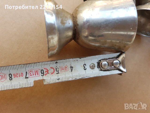 Метални чаши 6 бр, снимка 3 - Антикварни и старинни предмети - 50562865