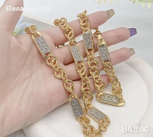 Уникален комплект от медицинска стомана, снимка 2 - Бижутерийни комплекти - 52055747