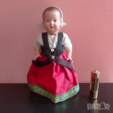 Колекционерска кукла France Celluloid 15 см, снимка 2 - Колекции - 44065609