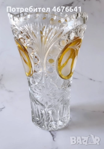 Кристална ваза, снимка 3 - Вази - 52936722