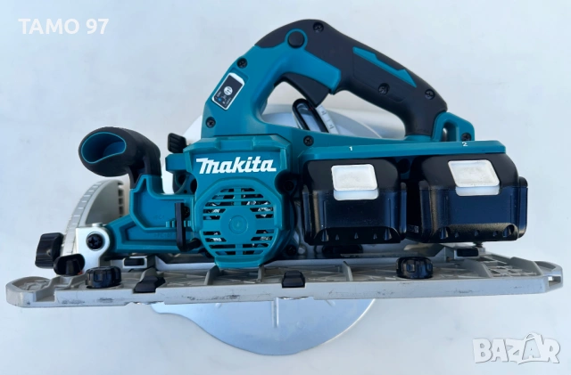 Makita DHS900 - Безчетков мощен ръчен циркуляр 235мм 2x18V 5.0Ah като нов!, снимка 4 - Триони и циркуляри - 53223508