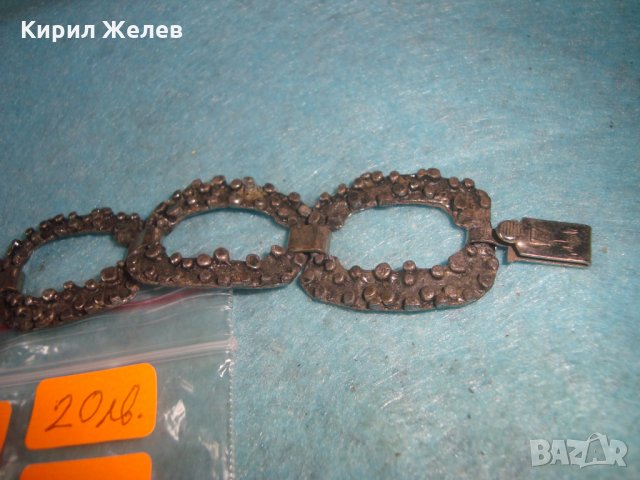 ДЕБЕЛО ПОСРЕБРЕНА ВИНТИДЖ АРТ ГРИВНА от БЛАГОРОДНА НЕРЪЖДАЕМА СТОМАНА ХУДОЖЕСТВЕНА ИЗРАБОТКА 27428, снимка 4 - Антикварни и старинни предмети - 35100966