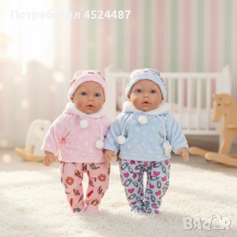 Кукла бебе със звук и зимни дрехи - 36 см - Перфектен подарък за празниците, снимка 4 - Кукли - 52829783