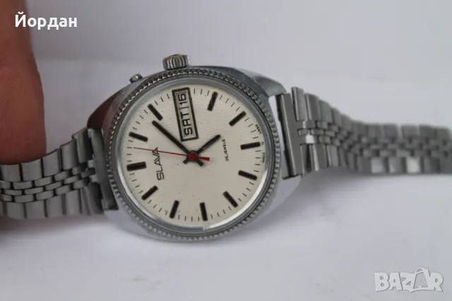 СССР мъжки ръчен часовник ''Слава'' /26 камъка/, снимка 8 - Мъжки - 50404152