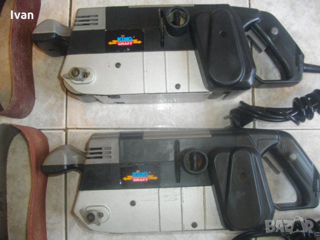 950 Вата-360 м/мин-Голям Профи Немски Лентов Шлайф-Регулация Скорост-King Craft KBS 950N, снимка 13 - Други инструменти - 33583218