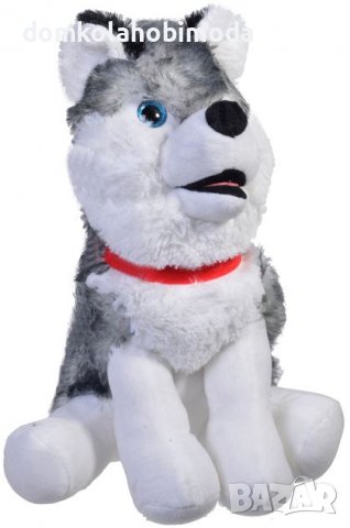Плюшено куче хъски,25х22х32 см