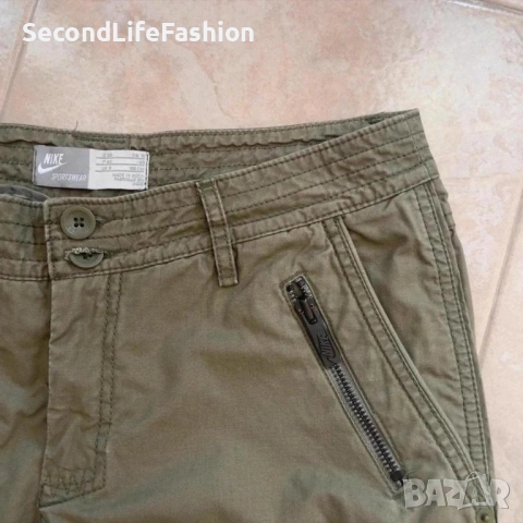 Дамски къси панталони Nike Sportswear цвят каки размер M, снимка 3 - Къси панталони и бермуди - 53218643