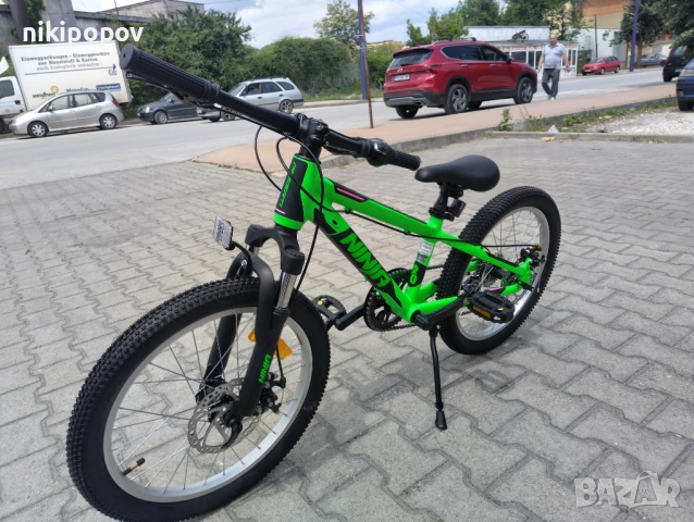PASSATI Алуминиев велосипед 20" NINJA зелен, снимка 7 - Велосипеди - 53560056