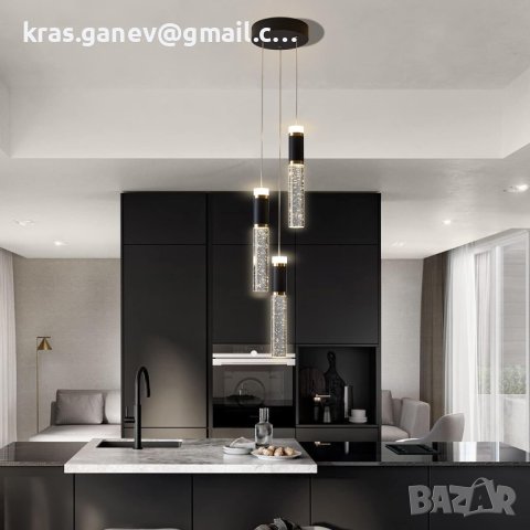 Модерна висяща тавана лампа, висулка, спалня