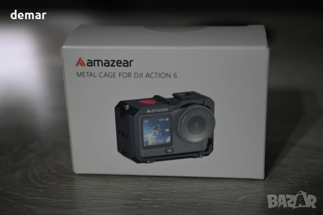 Метален защитен калъф AMAZEAR, аксесоари за DJI Osmo Action 6, черен, снимка 9 - Чанти, стативи, аксесоари - 53401616
