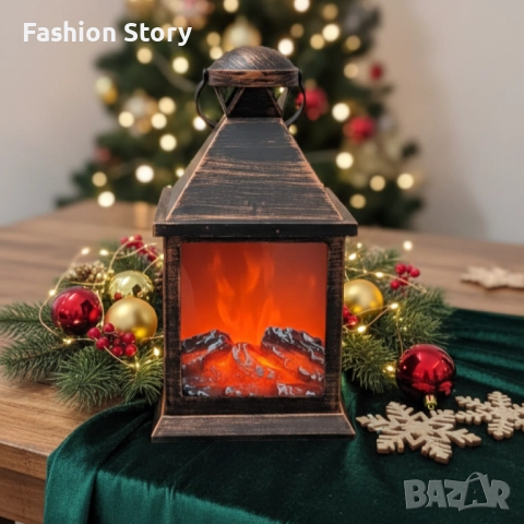 LED Камина-фенер с ефект на тлеещи въглени, снимка 3 - Декорация за дома - 52632002