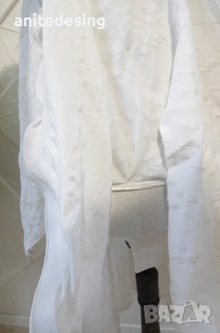 Детска бяла рокля за спортни танци със сребърен печат, снимка 2 - Детски рокли и поли - 50661868