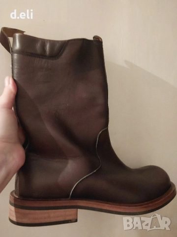 GF FERRE Original Size 43 100% Кожа Страхотни ботуши Унисекс!