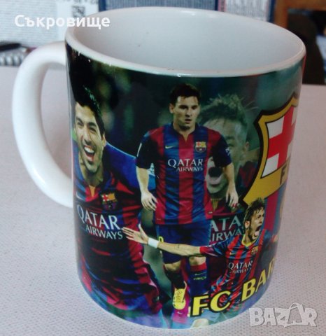 Чаша Барселона емблема и футболисти сувенир