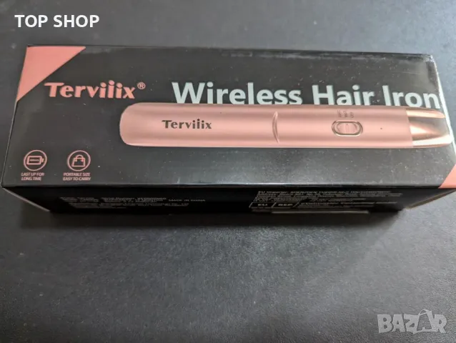 Terviiix Безжична мини преса за коса и маша 2 в 1 за къса коса, акумулаторна, 4500mAh батерия, снимка 4 - Преси за коса - 49340621