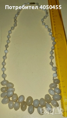 Стара огърлица от лунен камък , снимка 3 - Антикварни и старинни предмети - 52091206