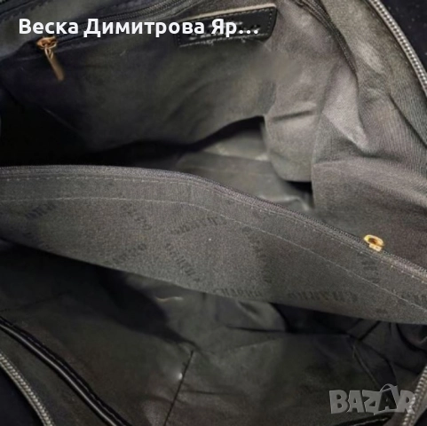 Велурена дамска чанта с декоративни ленти и метални капси – елегантен бохо дизайн, снимка 5 - Чанти - 52574232