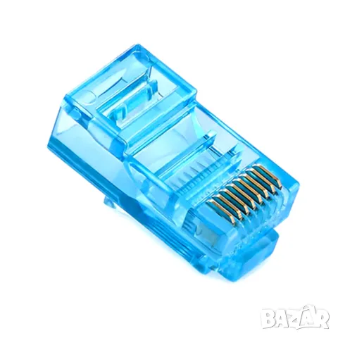 Комплект от 20 броя конектори RJ45 Cat5, снимка 9 - Мрежови адаптери - 49821027