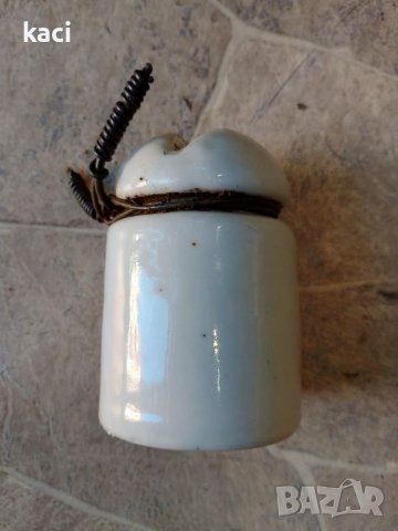 Токов Изолатор за стълб / ретро от петдесете години., снимка 1