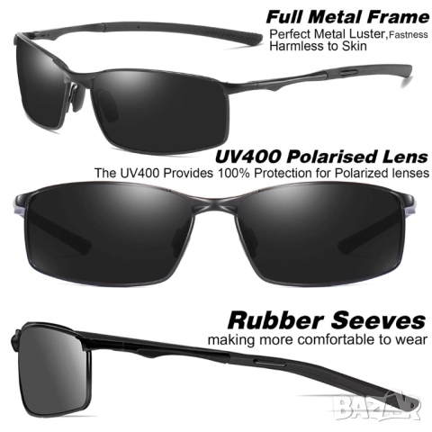 2бр. Поляризирани слънчеви очила UV400, CAT 3 CE, Унисекс, снимка 3 - Слънчеви и диоптрични очила - 50999059