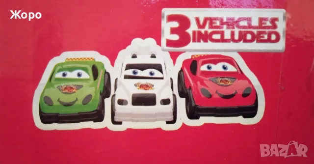 Състезателна писта гараж паркинг с две коли и камион 203000, снимка 9 - Коли, камиони, мотори, писти - 48302180