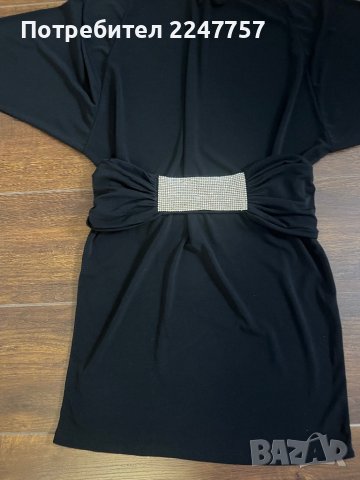 Черна къса официална рокля размер М, снимка 2 - Рокли - 43756265
