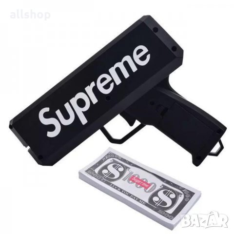 Парти пистолет SUPREME за изстрелване на пари + пачка - за да сте #1, снимка 2 - Друга електроника - 24275493