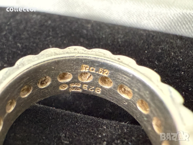 Дизайнерски сребърен пръстен с естествени камъни. №7637, снимка 5 - Пръстени - 52502579