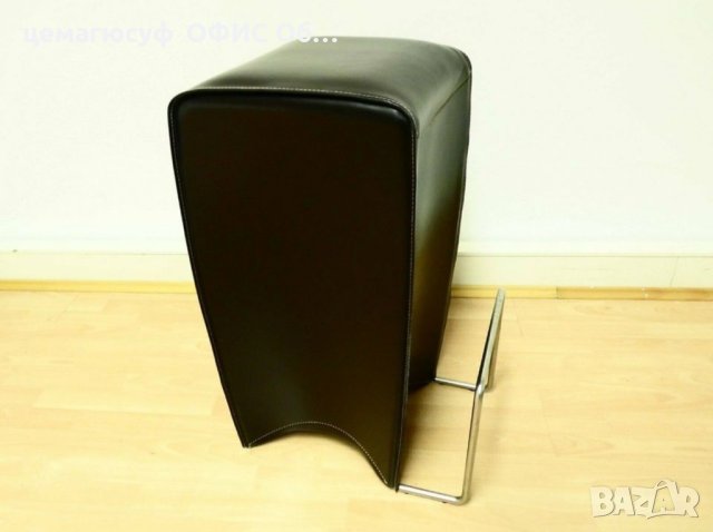 Висококачествен бар стол, тапициран с кожа Texon , снимка 3 - Столове - 43702257