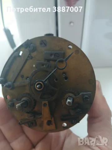 Каминен часовник/стар механизъм, снимка 3 - Антикварни и старинни предмети - 49686993