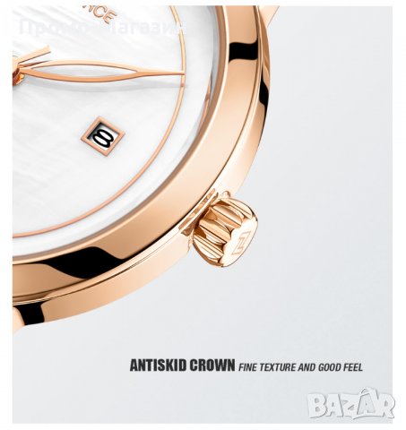 Дамски часовник NAVIFORCE Clarity Rose Gold/White 5008 RGW., снимка 8 - Дамски - 34744332