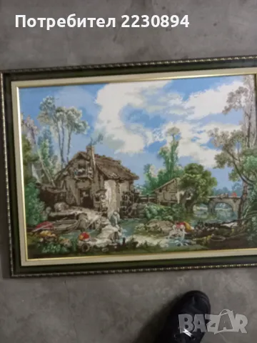 Гоблен,,Колиба с мост"