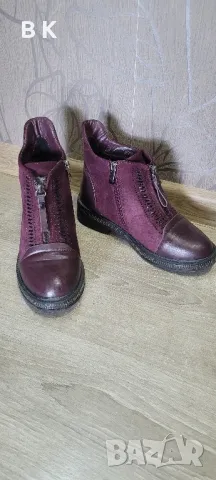 дамски боти бордо, снимка 2 - Дамски боти - 49543170