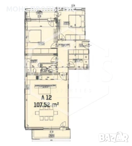Тристаен апартамент за продажба в гр.В. Търново , кв. "Бузлуджа" , снимка 2 - Апартаменти - 50863093