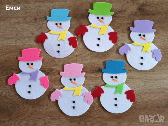 Снежковци/снежен човек с джоб з лакомства