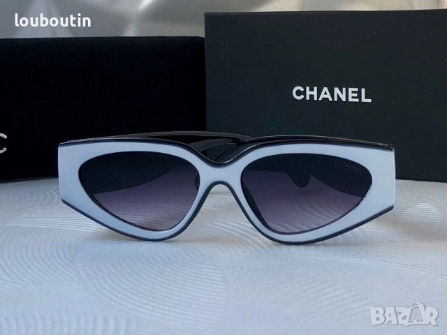 Дамски слънчеви очила котка бяло и черно, снимка 10 - Слънчеви и диоптрични очила - 52914542