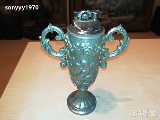 РЕТРО ЗАПАЛКА АМФОРА-ВНОС ГЕРМАНИЯ 1604231220, снимка 5 - Антикварни и старинни предмети - 40380712